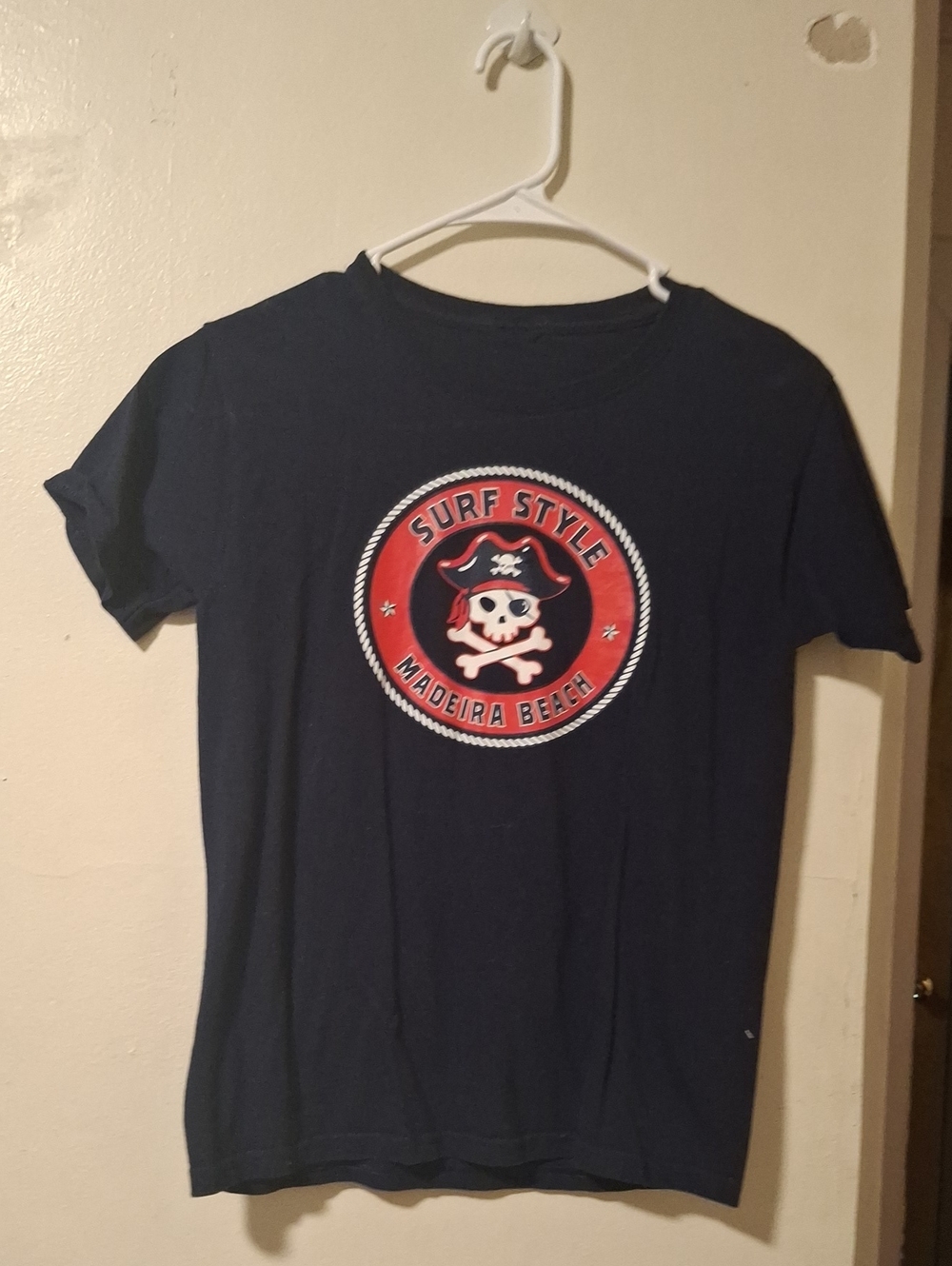 Kids Navy Surf Style Graphic Tee - Madeira Beach